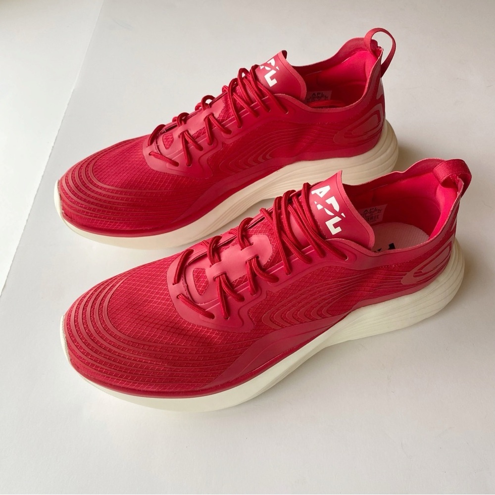 APL Athletic Propulsion Labs Streamline Red White Running Sneakers 10.5 mens